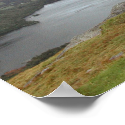 Glanmore Lake uit Healy Pass Ireland. Poster (Hoek)