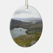 Glanmore Lake uit Healy Pass Ireland. Rond. Keramisch Ornament (Rechts)