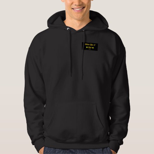 Glans als een Zwart Pit Hoodie van het Man van de (Voorkant)