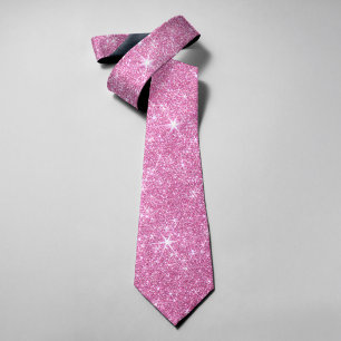 Glans Blinkende Glitter Elegante Roze Valentijnsda Stropdas