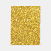 Glans goud Glitter Patroon Fleece Deken (Voorkant)