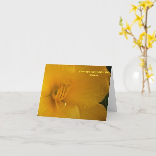 Glans Kaart (Gele Bloem)