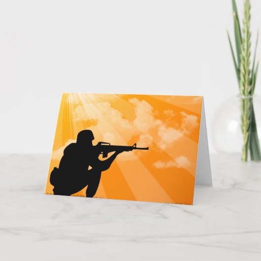 Glans neer op Militair Kaart (Voorkant)