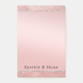 Glans Roze Goud Glamour  Post-it® Notes