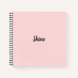 Glans Roze Modern Minimalistisch Ontwerp Notitieboek