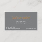 Glans Sier Element Visitekaartje (Achterkant)