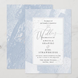 Glans, Stof Blauw Waterverf + Nep-Metaal Kaart