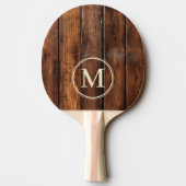 Glans Verfplaten Monogram Tafeltennisbatje (Achterkant)