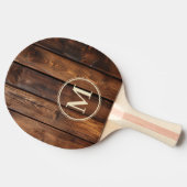 Glans Verfplaten Monogram Tafeltennisbatje (Zijkant)
