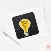 Glans voor JEZUS - Matteüs 5:16 Zondag School Gelo Vierkante Sticker (Envelop)