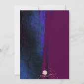 Glans, Winter Blauw met penseelstreken+Cassis Kaart (Achterkant)