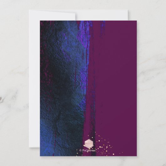 Glans, winterblauwe borstelstreken + chassis kaart (Achterkant)