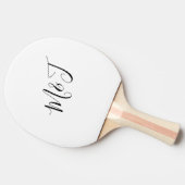 Glansde Initialen Matig Tafeltennisbatje (Zijkant)