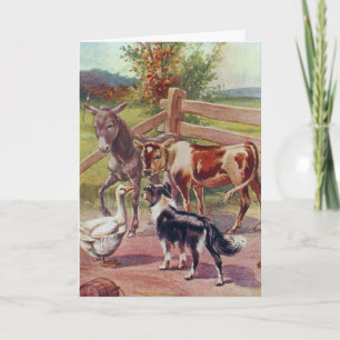 Glansgans met al zijn vrienden, Birthday Kaart