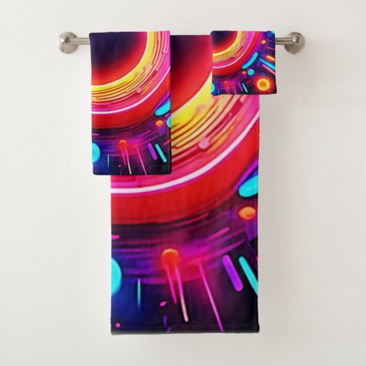 Glansloos design bad handdoek (Insitu)
