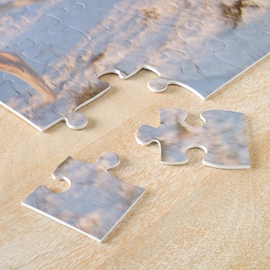 Glanspuzzel (p402) Blauw Legpuzzel (Zijkant)