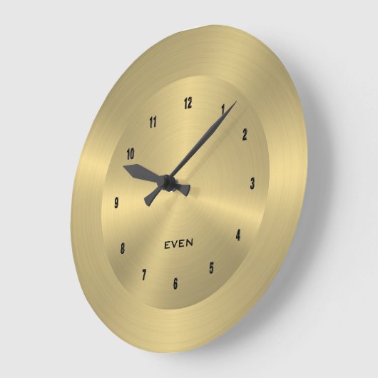Glansrijke metalen goudachtergrond grote klok (Hoek)