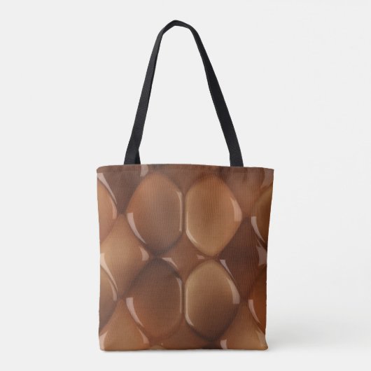 Glansstenen Tote Bag (Achterkant)
