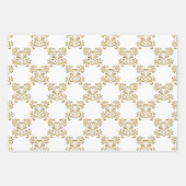 Glansstrepen en -pleisters met goudfaux inpakpapier vel (Voorkant 2)