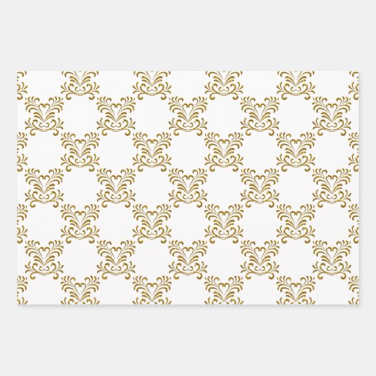 Glansstrepen en -pleisters met goudfaux inpakpapier vel (Voorkant 2)