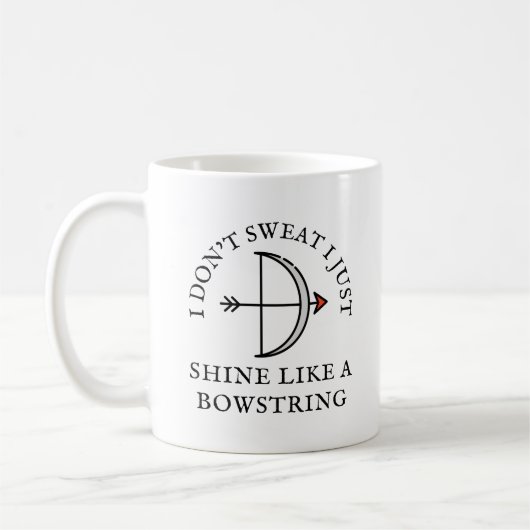 Glanzen als een Bowstring | boogschieter Koffiemok (Links)