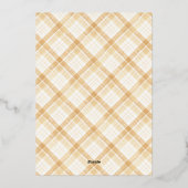 Glanzend 12 dagen van Kerstmis Foto Folie Feestdagenkaart (Achterkant)