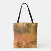 Glanzend Abstract Koper Brons Modern Glam Chic Tote Bag (Achterkant)