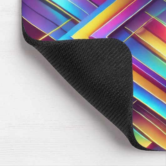 Glanzend Abstract Neon Gradient Muismat Design (Hoek)