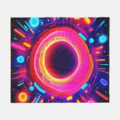 Glanzend Abstract Ontwerp Fleece Deken (Voorkant (Horizontaal))