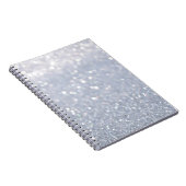 glanzend abstracte achtergrond van zilverglitter notitieboek (Rechterzijde)