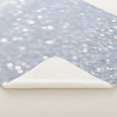 glanzend abstracte achtergrond van zilverglitter sherpa deken (3/4)