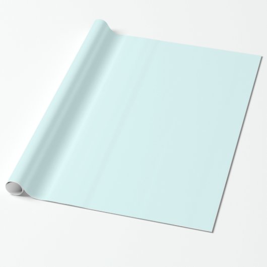 Glanzend baby blauw inpakpapier (Uitgerold)