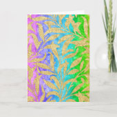 Glanzend bladgoud patroon regenboog van kleuren kaart (Voorkant)