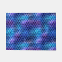 Glanzend blau ombre- en glitterdraakschubben