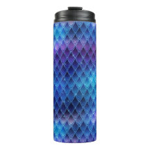 Glanzend Blau Ombre & Glitter Dragonschubben