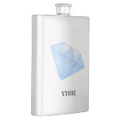 Glanzend blauw diamant karaat flacon (Rechts)