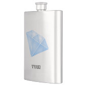 Glanzend blauw diamant karaat flacon (Links)