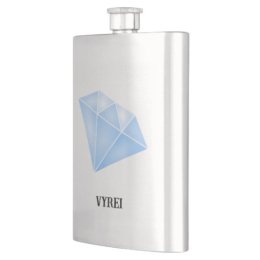 Glanzend blauw diamant karaat flacon (Links)