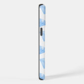 Glanzend blauw diamant karaat iPhone hoesje (Rechterkant)