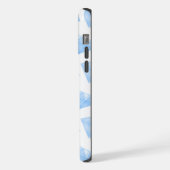Glanzend blauw diamant karaat iPhone hoesje (Linkerkant)