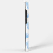 Glanzend blauw diamant karaat samsung galaxy hoesje (Rechterkant)