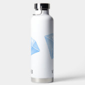 Glanzend blauw diamant karaat waterfles (Rechts)