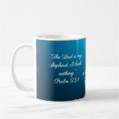 Glanzend Blauw en God Frame Aanpasbaar Koffiemok (Links)