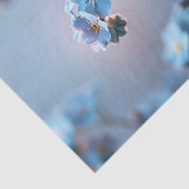 Glanzend Blauw Etherisch Vergeet-Mij-Nietje Decoup Tissuepapier (Detail)