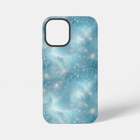 Glanzend Blauw Glitterend Ontwerp iPhone Hoesje (Achterkant)