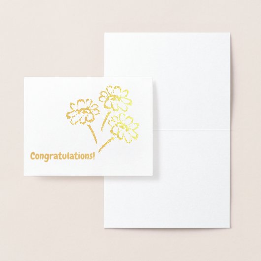 Glanzend boeketje folie kaarten (Display)