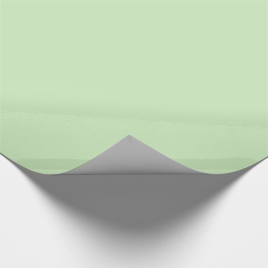 Glanzend Bord Tea Green Wrapping Papier (Hoek)