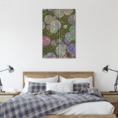 Glanzend Borduurontwerp Canvas Afdruk (Insitu (Slaapkamer))
