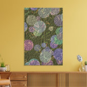 Glanzend Borduurontwerp Canvas Afdruk (Insitu (Woonkamer))