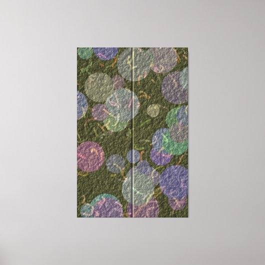 Glanzend Borduurontwerp  Canvas Afdruk (Voorkant)